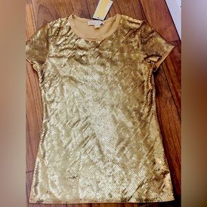 Michael Kors Gold Sequin Dress